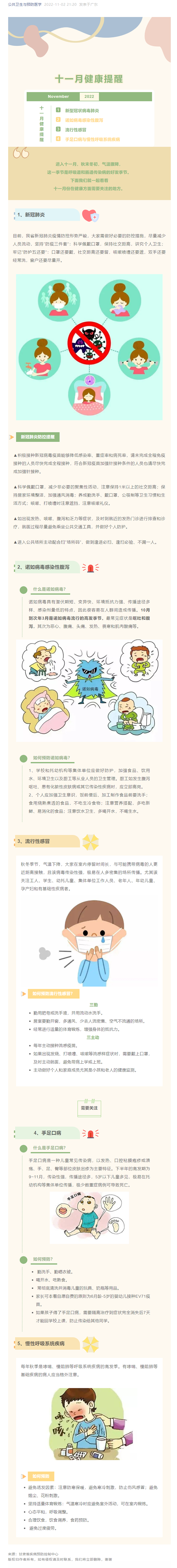 十一月要注意这五种疾病！